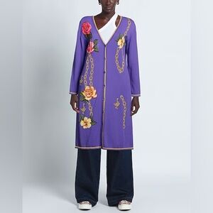 Boutique Moschino Purple Long Cardigan